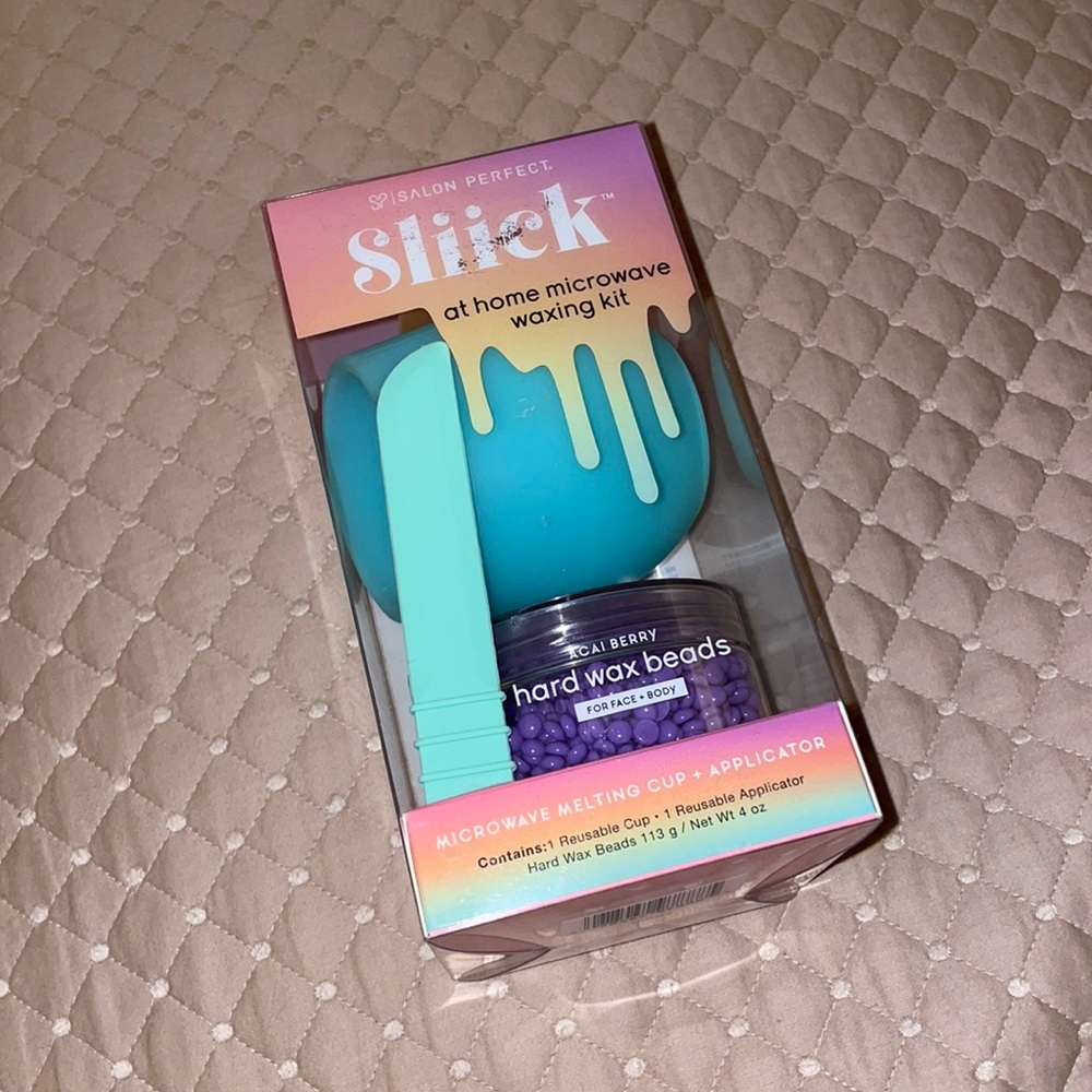 Sliick At Home Waxing Kit, Hair Removal and Waxing, Cup, Spatula & Hard Wax Bead